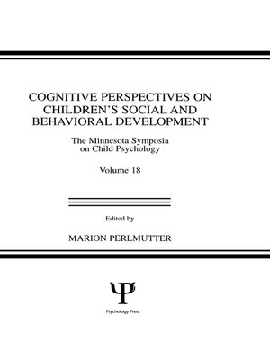 cover image of Cognitive Perspectives on Children's Social and Behavioral Development